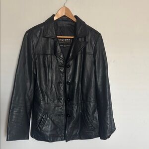 Wilson Black Leather Jacket